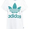 adidas Originals BIG TREFOIL Camiseta print white/green