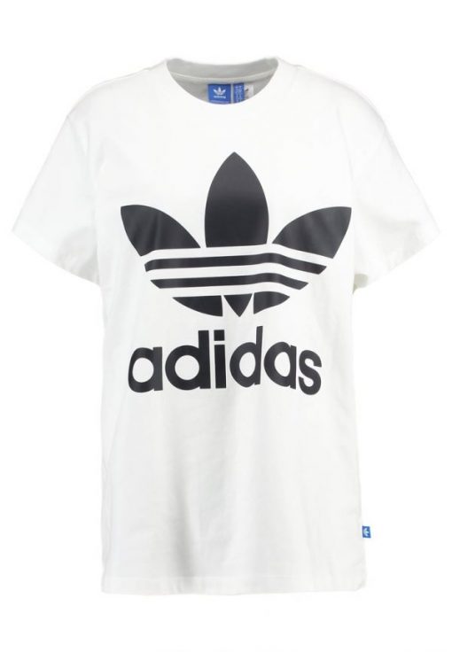 adidas Originals BIG TREFOIL Camiseta print white/black