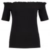 Dorothy Perkins RUFFLE EDGE Camiseta print black