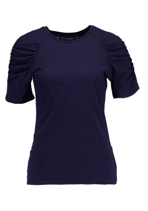 Dorothy Perkins RUCHES Camiseta print navy blue