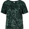 Dorothy Perkins SEQUIN Blusa green