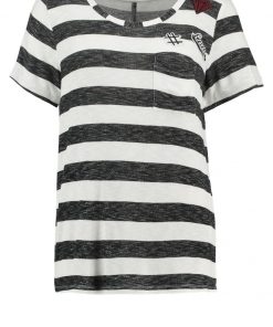 Freequent BADGE Camiseta print black/white