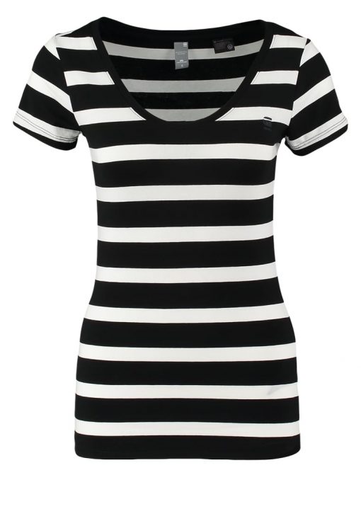 GStar BASE R T CAP SL Camiseta básica black/milk