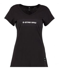 GStar LAJLA SLIM V T S/S Camiseta print dk black