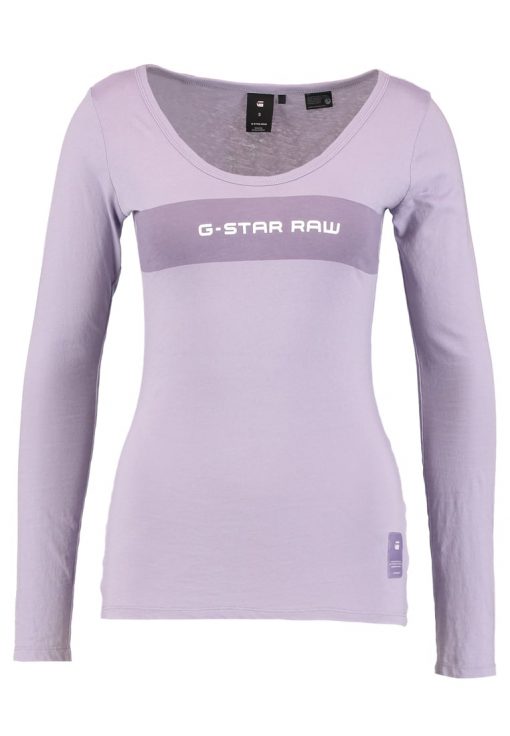 GStar LAJLA GRAPHIC SLIM R T L/S Camiseta manga larga dk lilac