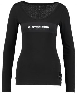 GStar LAJLA GRAPHIC SLIM R T L/S Camiseta manga larga dark black