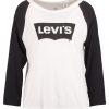 Levi's® THE ROCKER Camiseta manga larga orange/black/marshmallow