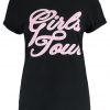 Missguided GIRLS TOUR Camiseta print black