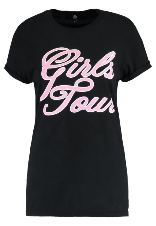 Missguided GIRLS TOUR Camiseta print black