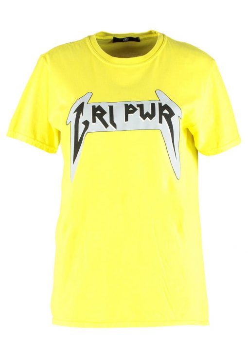 Missguided B&&B WITH SLOGAN Camiseta print yellow