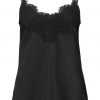 Missguided EYELASH TRIM CAMI Top black