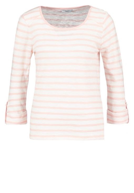 ONLY ONLJESS  Camiseta manga larga cloud dancer/peach whip