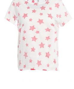 ONLY ONLSTARS TOP BOX Camiseta print cloud dancer/teaberry