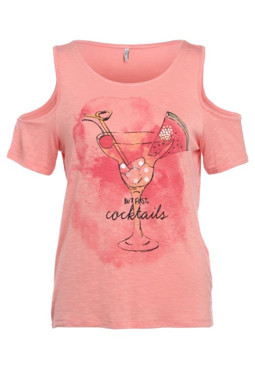 ONLY ONLDINA COCTAIL PINA Camiseta print strawberry ice/cocktail red
