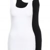 ONLY ONLLIVE LOVE NEW 2PACK Top black/white