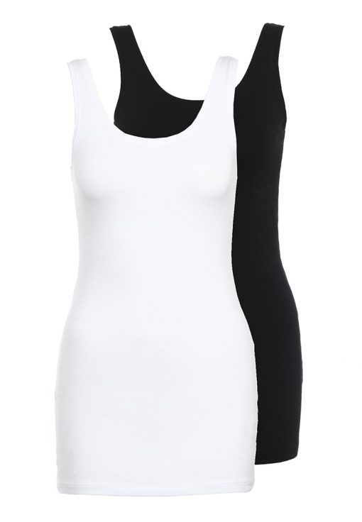 ONLY ONLLIVE LOVE NEW 2PACK Top black/white