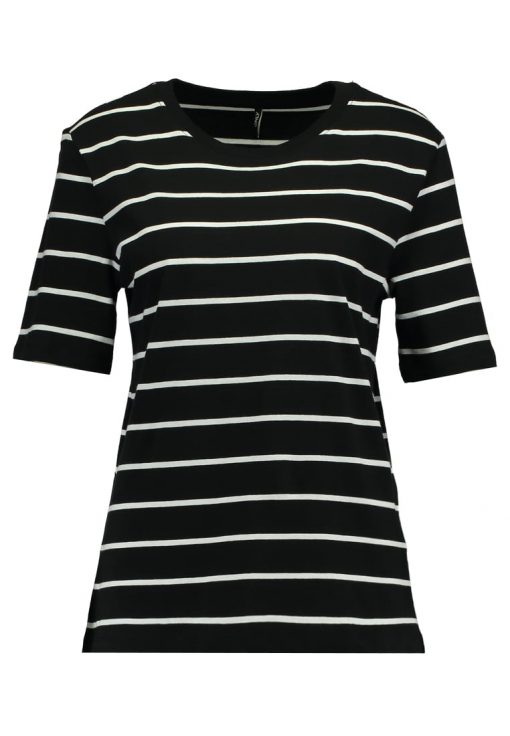 ONLY ONLGREAT STRIPE Camiseta print black/cloud dancer