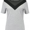 ONLY ONLSUZI Camiseta print light grey melange/black