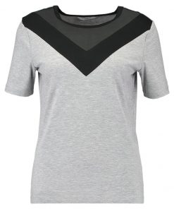 ONLY ONLSUZI Camiseta print light grey melange/black