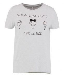ONLY ONLMELONIE BOX  Camiseta print light grey melange