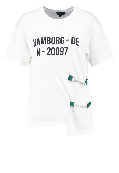 Topshop HAMBURG Camiseta print white