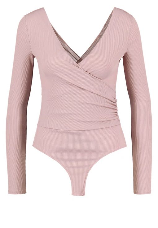 Topshop Camiseta manga larga mink