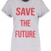 Topshop SAVE THE FUTURE  Camiseta print greymarl