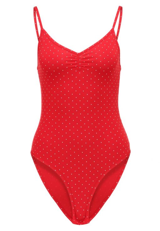 Topshop B&B SPOT RUCHED FRONT Top red