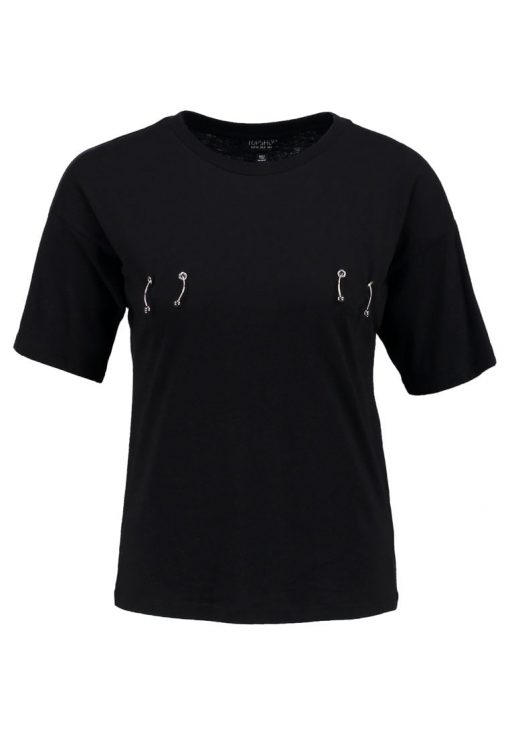 Topshop PIERCED  Camiseta print black