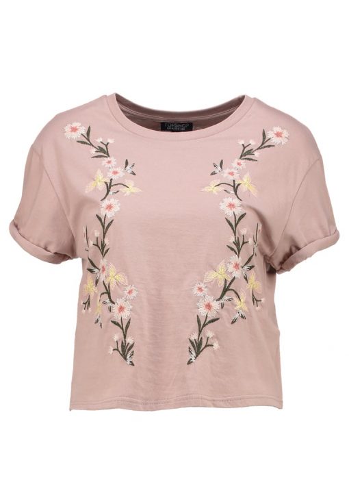 Topshop COLOURED  Camiseta print cream