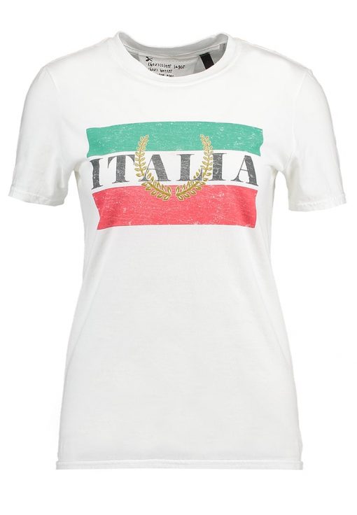 Topshop ITALIA  Camiseta print white