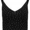 Topshop DIAMANTE BRALET    Top black