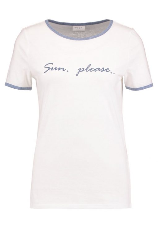 Vila VIHYMA Camiseta print cloud dancer/tota