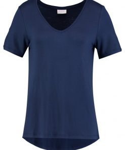 Vila VIFI VNECK Camiseta básica total eclipse