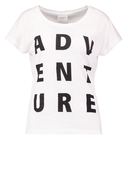 Vero Moda VMBELLA ADVENTURE Camiseta print snow white