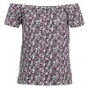 Vero Moda VMJANE OFFSHOULDER  Camiseta print navy blazer/rosa