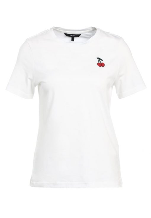 Vero Moda VMANNIE CHERRY Camiseta print snow white