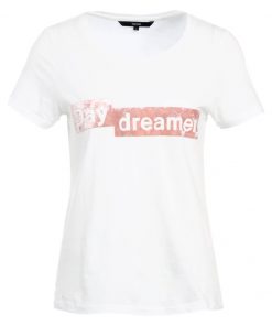 Vero Moda VMAIYO BOX Camiseta print snow white/faded rose