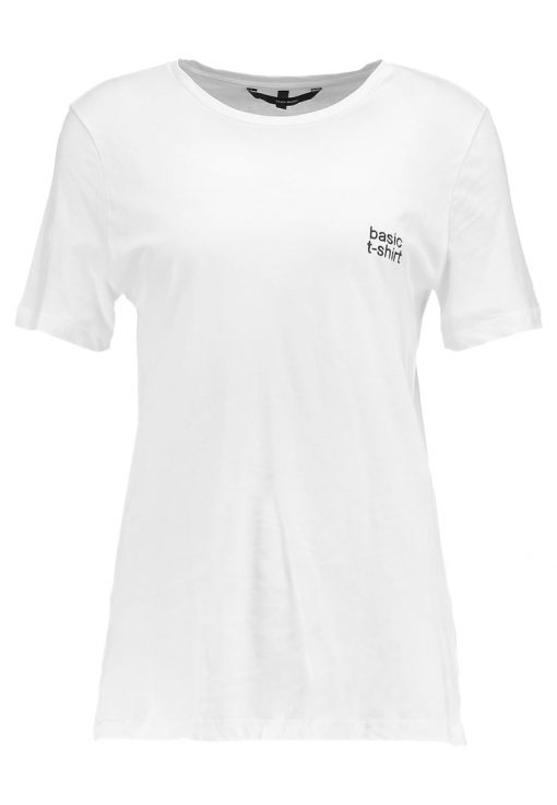 Vero Moda VMBASIC Camiseta print snow white/black