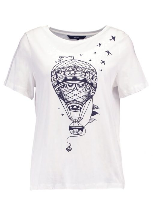 Vero Moda VMBALLOON Camiseta print snow white/black